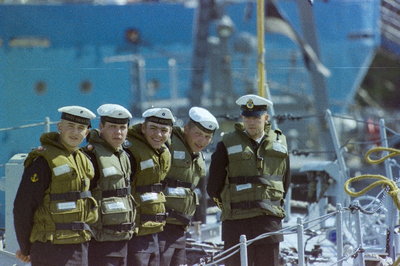 Eesti mereväelased miinilaeval Sulev.