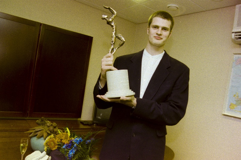 Eesti parim korvpallur Martin Müürsepp auhinnaga.