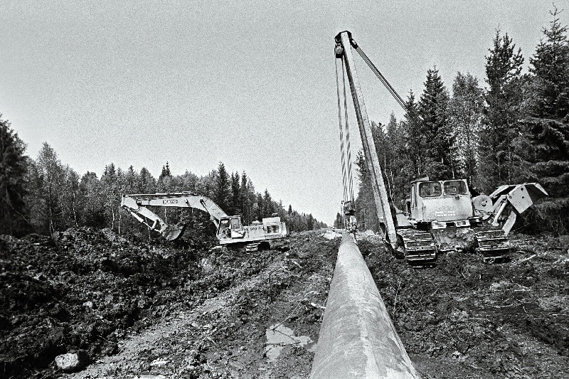 Tallinn-Vireši gaasimagistrali paigaldamine.