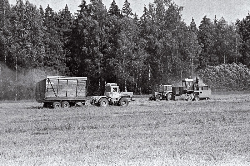 Lustivere kolhoosis käib kuivsilo tegemine.